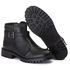 Coturno Fivela Cano Baixo Feminino Couro Legitimo Preto - REF: 1001