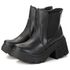 Bota Coturno Chelsea Feminina Couro Legitimo Preto - REF: 6730