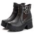 Bota Coturno Chelsea Feminina Couro Legitimo Café - REF: 6731