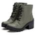 Bota Coturno Feminino Couro Legitimo Verde - REF: 6738