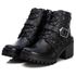 Bota Coturno Feminino Couro Legitimo Preto - REF: 6742