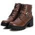 Bota Coturno Feminino Couro Legitimo Mouro - REF: 6742
