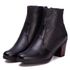 Bota Coturno Feminino Couro Legitimo Preto - REF: 6807