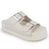  Papete Flatform Fivela Dupla Off White Manoela P004