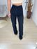 Wide leg elastano preta