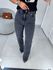 Wide leg elastano preta vintage