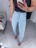 Calça mom elastano clara