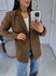 Blazer alfaiataria anne marrom
