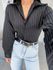 Camisa Amélia acetinada preta