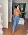 Calça mom clara