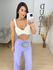 Cropped laço off white