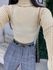 Body Tricot bege claro