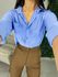 Camisa viscolinho azul