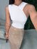 Body tule branco
