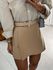 Short saia alfaiataria babi bege