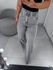 Wide leg algodão cinza