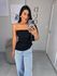 Blusa alfaiataria preta