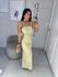 Vestido Roma amarelo manteiga 