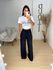Calça paetê preta 