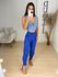 Calça cenoura azul