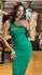 VESTIDO DRAPEADO- VERDE