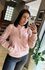 BLUSÃO FLEECE CANELADO ROSA