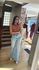 CALÇA WIDE LEG COM CINTO- JEANS CLARO