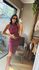 VESTIDO MIDI HALTER MARSALA