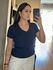 BLUSA GOLA V BETINA- AZUL MARINHO