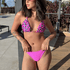 conjunto biquini animal print rosa