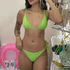 conjunto biquini monaco verde lima dupla face