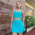 Conjunto Top/Short-Saia Azul Céu