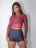 Blusa Tule Manga Longa Vinho Boheme