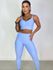 Conjunto Calça Top Alça Azul Sky