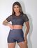 Cropped Tule Preta