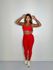 Conjunto Calça Bolso Top Paralelo Vermelho Apple