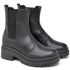 9310 Bota Coturno Cano Médio Napa Preto