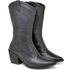 9811 Bota Texana Western Country Cano Médio Napa Preto