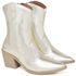 9812 Bota Texana Western Country Cano baixo Metalizado Ouro Light