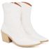 9812 Bota Texana Western Country Cano Baixo Napa Off White