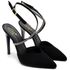 7958 Scarpin Salto Alto Nobuck Preto