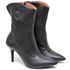9113 Bota Texas Cano Médio Salto Fino Médio Napa Preto