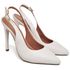 7968 Scarpin Slingback Salto Alto Napa Off White