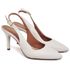 8968 Scarpin Slingback Salto Médio Napa Off White