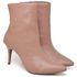 9101 Bota Cano Curto Salto Fino Médio Napa Mocha Mousse