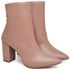 9501 Bota Cano Curto Salto Grosso Médio Napa Mocha Mousse