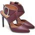 7920 Scarpin Salto Alto Bico Folha Napa Marsala