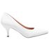 Scarpin Salto Baixo Verniz Branco