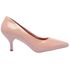 Scarpin Salto Baixo Verniz Nude