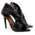 7919 Sandália Bico Folha Salto Alto Napa Preto